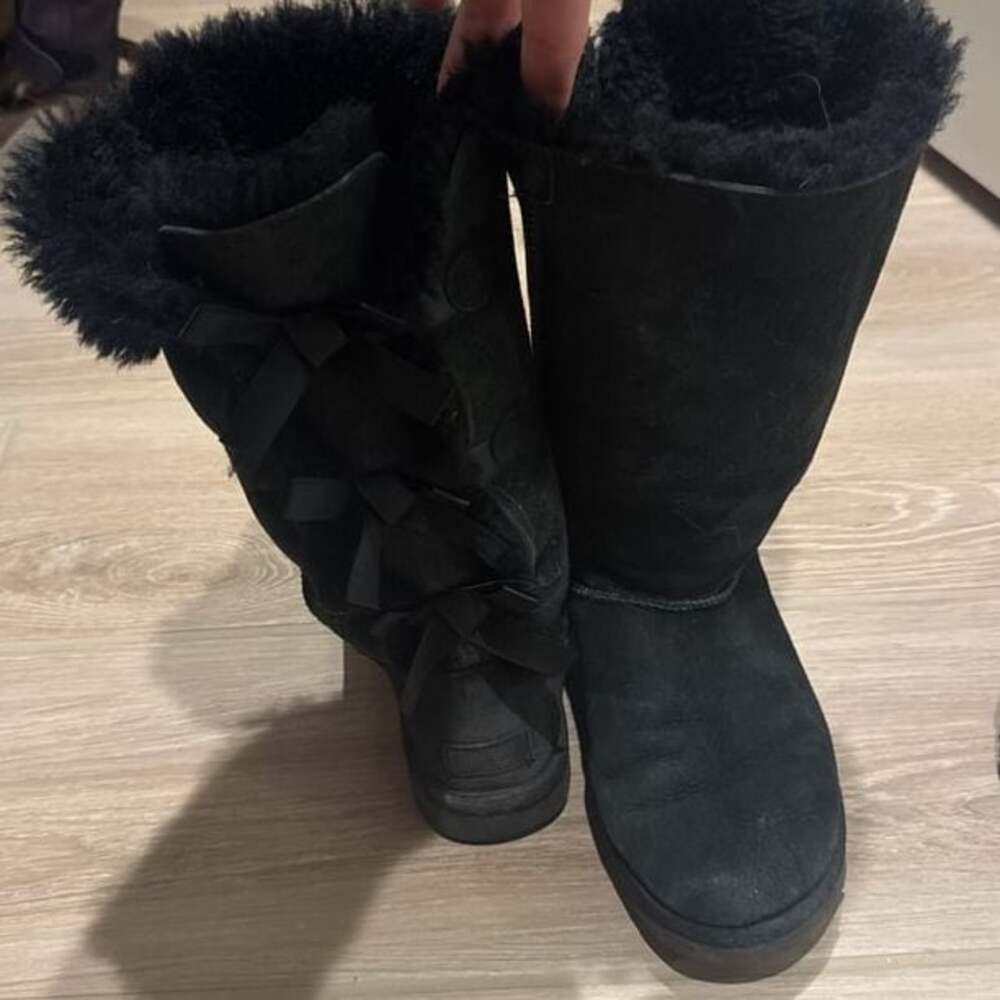 UGG Bailey Bow Tall II Black Boots